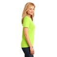 thumbnail image 2 of Port & Company Ladies 5.4-oz 100% Cotton T-Shirt, Neon Yellow, Large, 2 of 3
