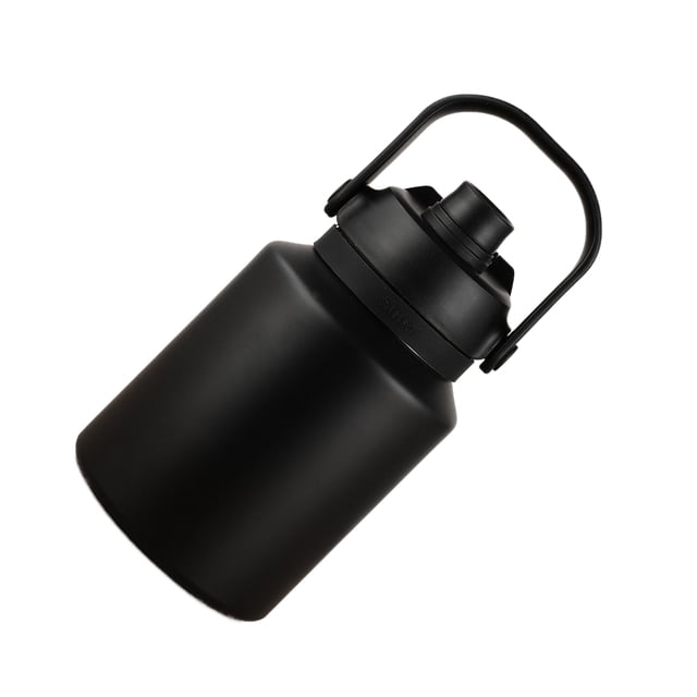 Toystoory La botella de agua más fría con asa 12 horas de aislamiento 1200ml fácil de beber botella de agua de medio galón Ropa Deportiva, Zapatos negro