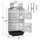 thumbnail image 3 of Wangone 41-inch Open Top Medium Bird Cage for Parakeets Finches Canaries Lovebirds Small Quaker Parrots Cockatiels Budgie, Travel Flight, 3 of 4