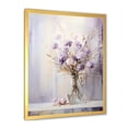 thumbnail image 2 of Designart "Bouquet Beauty in Purple Flowers" Landscapes Framed Wall Art - Traditional Purple Meadow Living Room Framed Canvas Art, 2 of 6