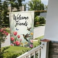 thumbnail image 5 of Spring Summer Hummingbirds Garden Flag Welcome For Hummingbirds Welcome Friends Garden Flag 12×18 In Double Yard Flag Outdoor Farmhouse Decoration Home Festival Gazebo Terrace Mother's Day, 5 of 6