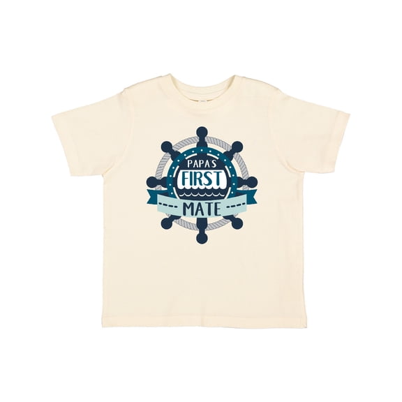 Inktastic Papa's First Mate Boys or Girls Toddler T-Shirt