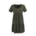 thumbnail image 1 of Vestido George Talla M Cuello V Verde, 1 of 4