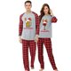 thumbnail image 3 of Winedeer-Conjunto de pijamas para parejas, ropa de dormir de Navidad, color gris, para hombre y mujer, 3 of 4