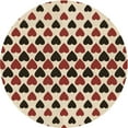 thumbnail image 1 of Ahgly Company Indoor Round Patterned Deep Peach Orange Area Rugs, 4' Round, 1 of 6