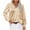 Beige, variant on Pisexur Women's Silk Blouse Long Sleeve Satin Button Down Shirt Casual Work Office Silky Blouse Top