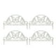 thumbnail image 2 of Juego de valla de plástico para jardín de 4 piezas | Paneles de borde decorativos a prueba de intemperie para macizos de flores, bordes de césped, paisaje de césped | Blanco plegable, portátil,, 2 of 6