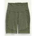 thumbnail image 1 of Women’s Pull-on Biker Shorts, Small, Green, 1 of 1