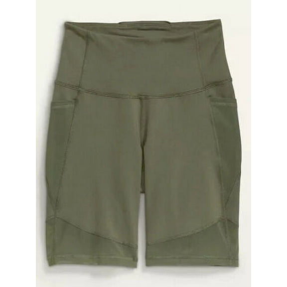 Women’s Pull-on Biker Shorts, Small, Green