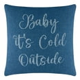 thumbnail image 5 of Sparkles Home  Baby It's Cold Outside Pillow Purple - 20 x 20, 5 of 5