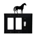 thumbnail image 1 of Village Wrought Iron EG-68 Standing Horse GFI Cover, 1 of 3