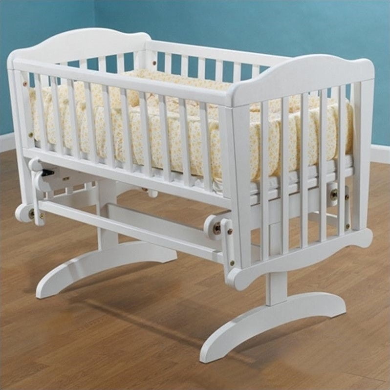 Sorelle Dondola Gliding Cradle With Mattress In White Walmart Com