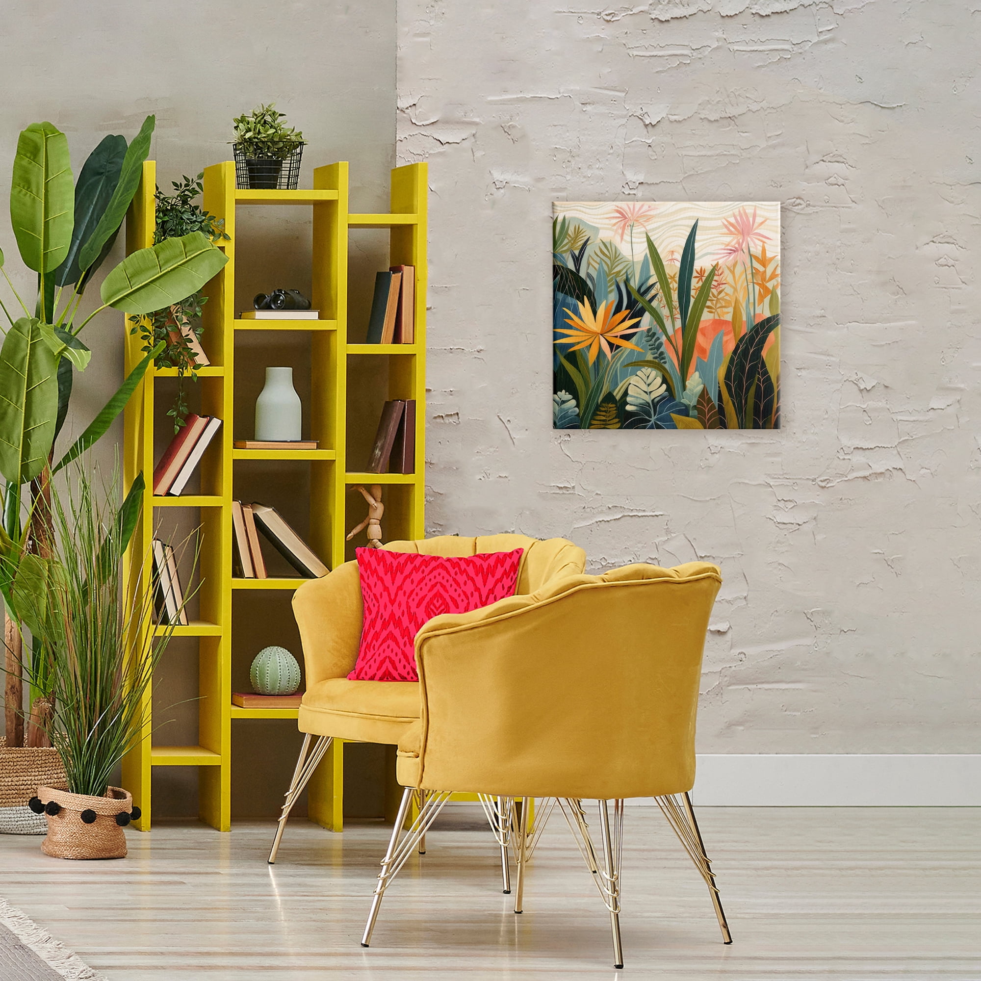 Stupell Industries Tropical Botanical Embrace Canvas Wall Art, design by Lazar Studio