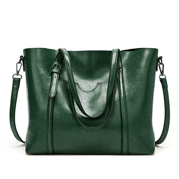 WIZUTIZ Tote Bags for Women Womens Handbags with Adjustable Strap Zipper Pockets Shoulder Bags Medium Solid Bags Water Resistant Casual Bag 1 PC Green