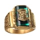thumbnail image 2 of Anillo de cóctel de imitación de material acero inoxidable elegante chapado en oro 1973 de sello de tigre Jinwen Anillo vintage de acero inoxidable, 2 of 8