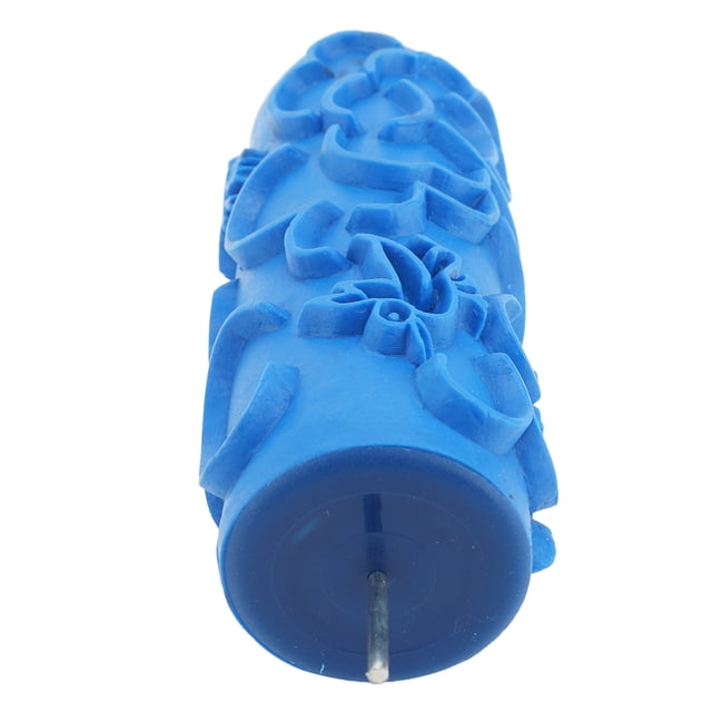 Pattern Paint Roller Sleeve, Bright Blue Decorative Texture Tool with Endless Possibilities for Handcraft Projects Created From Washable Rubber for Sustainable Solutions