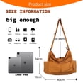 thumbnail image 2 of Bolso de mensajero de lona Bolso de mano de lona Bolso bandolera Hobo con múltiples bolsillos Bolso de hombro de lona para mujeres y hombres, 2 of 6