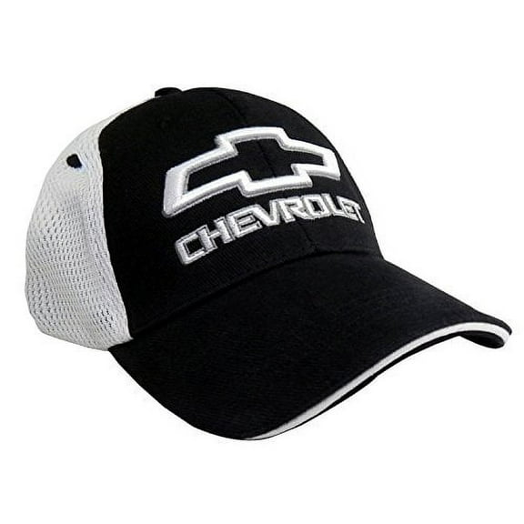 Chevrolet Logo Black Mesh Back Baseball Cap