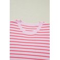thumbnail image 6 of Women's Pink Stripe Textured Knit Sleeveless Sweater Top – Casual Summer Style, XL, 6 of 11