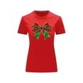 thumbnail image 2 of Playera Blusa Con Estampado De Moño Navideño Ropa Para Mujer Color Rojo Talla Grande Marca Emil SaEs, 2 of 4