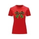 thumbnail image 2 of Playera Blusa Con Estampado De Moño Navideño Ropa Para Mujer Color Rojo Talla Chica Marca Emil SaEs, 2 of 4