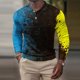 thumbnail image 2 of Camiseta de manga larga con cuello vuelto para hombre a la moda, blusa con estampado de otoño, camiseta informal Pompotops  oipoqjl50244, 2 of 5