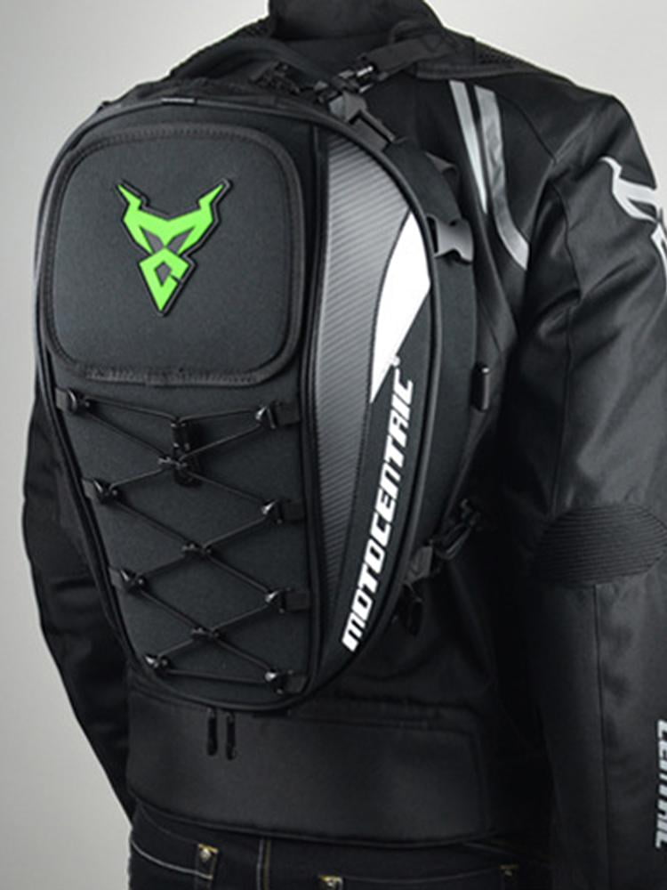 Black Motorcycle Bike Luggage Bag Rear Seat Helmet Pack Waterproof Oxford Cloth 