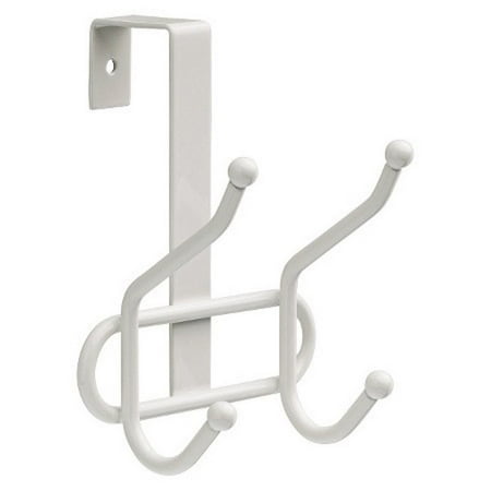 (Pack of 6) Room Essentials Over the Door Hook Rail White Powder-Coated Finish - NEW