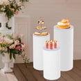 thumbnail image 5 of 3x Pedestal Flower Stand Party Cylinder Pedestal Wedding Home Display Decoration for Weddings, Stores, Birthdays, Baby Showers, 5 of 13