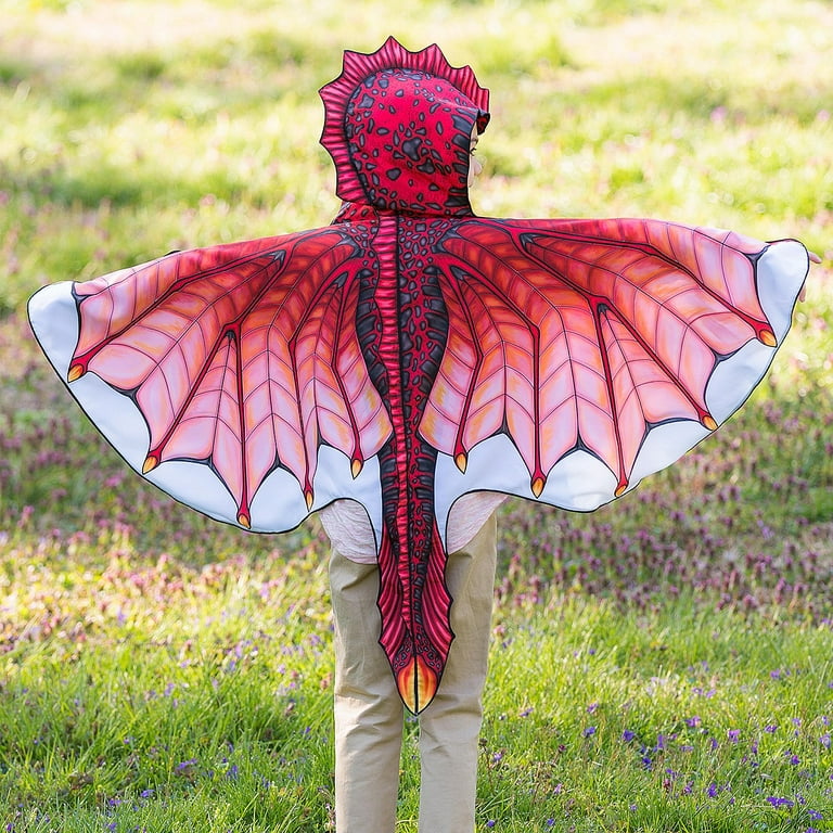 Adult Red Devil Wings Horns Headband Dragon Wings for Halloween Cosplay  Costumes