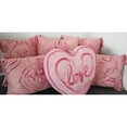 thumbnail image 2 of Lea Unlimited Chenille Pink Tile Decorative Pillow, 2 of 3