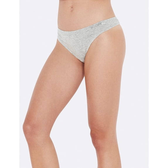 Boody Ecowear for Women's G-String - Light Grey Marl, Large