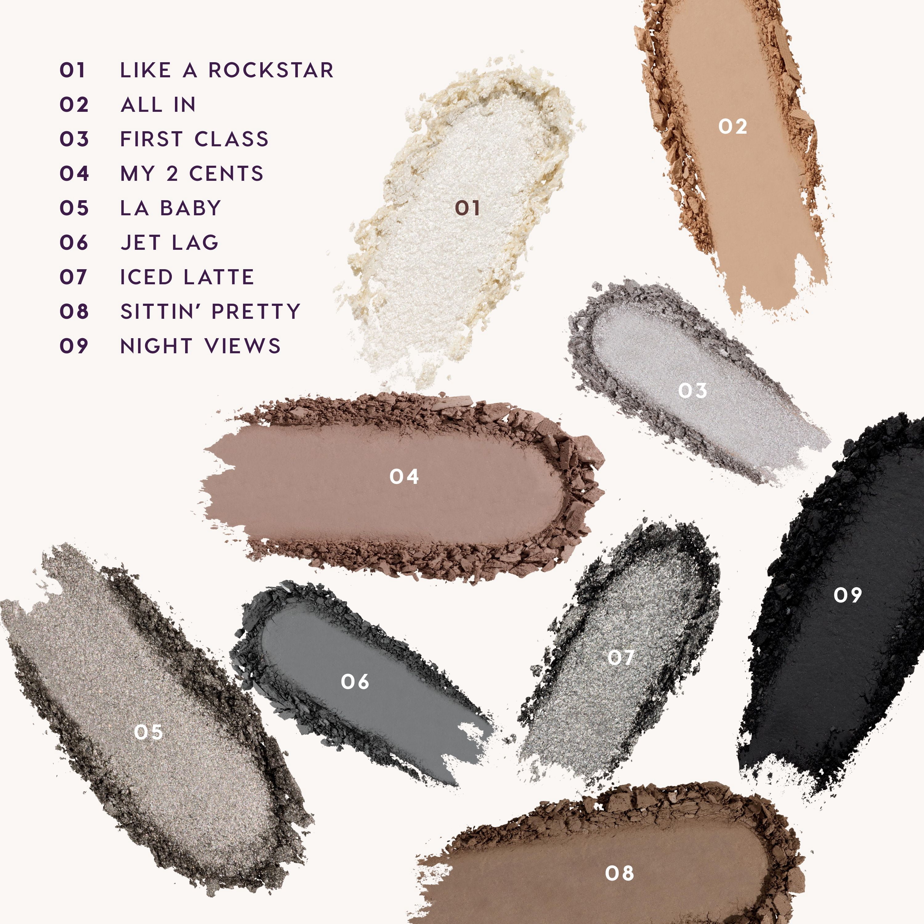 ColourPop 9 Pan Pressed Powder Palette, Gone Metal