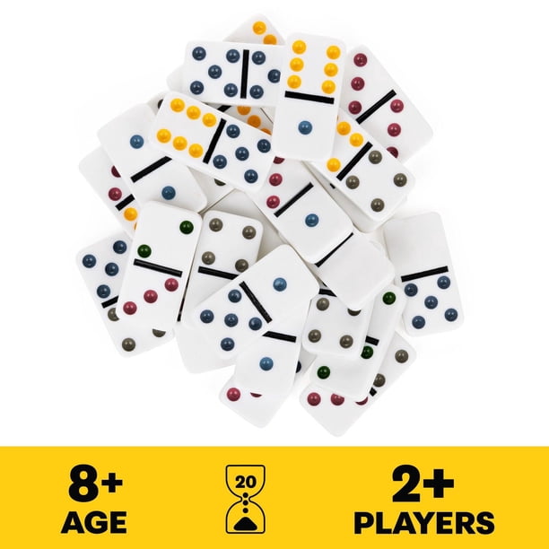 BAERTMY-Mexican Train Dominoes-Jeu De Dominos Pour Enfants Dès 6 Ans Jeu De Societe Strategique Avec Dominos Colores Tous A Bord Du Train Mexicain Pour Jouer En Famille Et Entre Amis 1 A 8 Joueurs Goliath BAERTMY-Mexican Train Dominoes-Jeu De Dominos Pour Enfants Dès 6 Ans Jeu De Societe Strategique Avec Dominos Colores Tous A Bord Du Train Mexicain Pour Jouer En Famille Et Entre Amis 1 A 8 Joueurs Goliath
