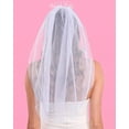 thumbnail image 4 of YooGuoGuo Bride Rhinestone Headband with Detachable Veil | Bachelorette Party Decorations, White Headpiece Bridal Shower Gift, Bridesmaid Favors, Engagement Accessory, 4 of 9