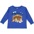 thumbnail image 3 of Inktastic Merry Christmas Cute Nativity Scene Boys or Girls Long Sleeve Toddler T-Shirt, 3 of 5