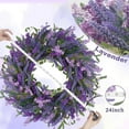 thumbnail image 2 of Purple Lavender Door Wreath, 24 Inch Summer Wreaths for Front Door Outside, Handmade Romantic and Elegant Wreath Décor Gift for Home Wedding, 2 of 15