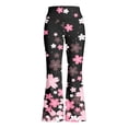 thumbnail image 4 of LRen Girls Bell Bottom Pants,Girls Wide Leg Pants Casual Flared Trousers Stretchy Joggers Athletic Play Everyday Comfort Wear, 4 of 4