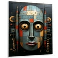 thumbnail image 2 of Designart "Tribes Dogon African Kanaga II" African Tribes Metal Art Living Room, 2 of 5