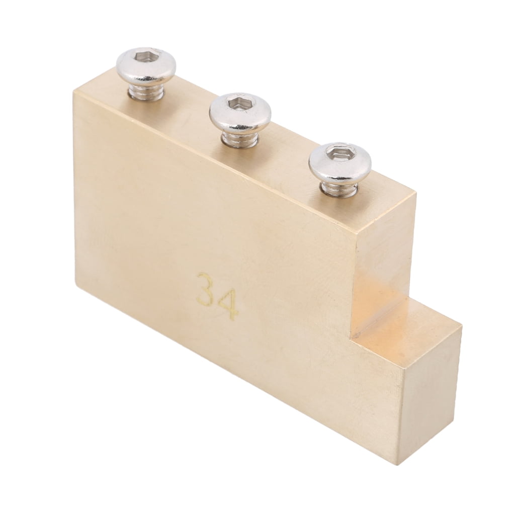 Brass Tremolo Block for Standard Styles Locking Tremolo Bridge Electric Guitar, 32/34/37/42mm Tall Tremolo Block