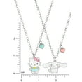 thumbnail image 5 of Sanrio Girls/Tweens Hello Kitty & Cinnamoroll Best Friends Necklace, Set of 2 with BFF Charm, 18", 5 of 7