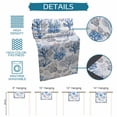thumbnail image 7 of Table Runner Blue Coral Starfish Shell Table Decoration for Kitchen Dinning Marine Plant Table Decoration for Indoor Outdoor Party Wedding Decor 13x90inch, 7 of 7