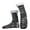 A-Grey347, variant on WMNTST Womens Crew Socks With Grips Warm Printed Winter Slipper Socks Soft Cozy Fuzzy Lined Indoor Sock