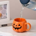 thumbnail image 7 of Halloween Pumpkin Mug, 10 oz Ceramic Coffee and Tea Cup, Office Milk Mug, Pumpkin Design Ceramic Mug for Halloween, Dishwasher and Microwave Safe, 7 of 7