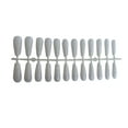 thumbnail image 1 of 24 Pieces False Nails Glitter Shimmering Powder Full Cover Artificial Nail Tips Simple Operation Fingernail Decal DIY Accessory white, 1 of 7