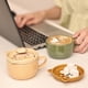 thumbnail image 2 of Ventas promocionales, taza de café de cerámica para gatos con Tapa, tazas de café o tazas de té kawaii para amantes de los gatos, divertidas tazas de desayuno con forma de gato par, 2 of 4