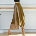 thumbnail image 6 of Jxximdong Skorts for Women Casual Classical Dance Long Pants Gymnastics Practice Exercises Dance Training Wide Leg Pants Green L Culottes, 6 of 6