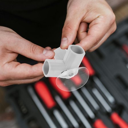 WRITWAA Light Grey Stainless Steel Playpen Corner Fittings Versatile Indoor Use Baby Safety Accessories