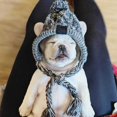 thumbnail image 2 of Gorro esponjoso para perros, gorro de invierno de punto gris para perros, gorros de invierno de punto cálidos y esponjosos para perros (M) Sincero Electrónica, 2 of 5