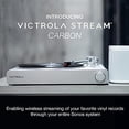 thumbnail image 2 of Victrola Stream Carbon - Tocadiscos de 2 velocidades con transmisión Wi-Fi con Bluetooth, funciona con Sonos, transmisión Wi-Fi UPnP, relé Roon Ready, cartucho rojo Ortofon 2M y brazo de fibra de carb, 2 of 5